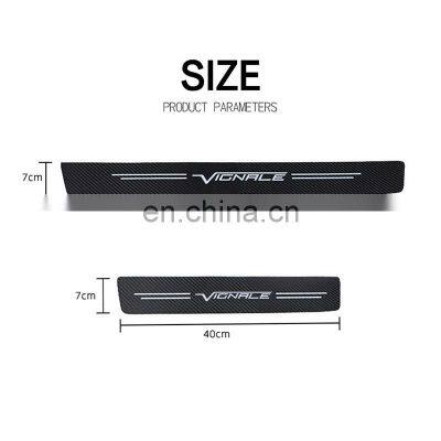 4pcs Car Sticker Door Carbon Leather Fiber Sill Plate For Ford Focus 2 3 MK1 MK2 MK3 MK4 VIGNALE ST-Line Accessories Car Styling photo-3