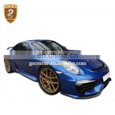 Caraceter Style Front Rear Bumper Chin Kits Fiberglass Car Body Kit For Porsche 911-991 Carrera 2014-2016