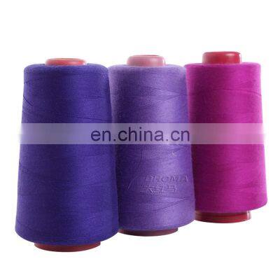 Excellent materials 100% spun polyester sewing thread 402  4000yards with 1800 stock colors