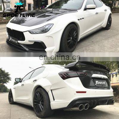 Carbon Fiber Front Rear Body Kit for Maserati Ghibli S Q4 Sedan 4-Door 2014-2016