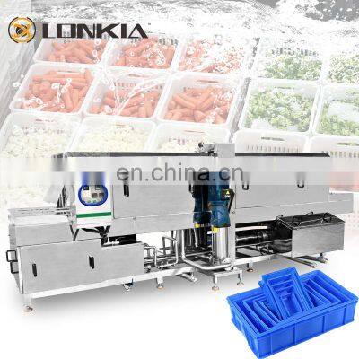 Automatic Tunle Type Basket Washing Machine Poultry Cage /Pallet Washer Stainless Steel With  air drying