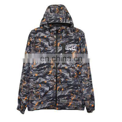 Factory Outlet 2021 Wholesale Large Size Waterproof Foldable Casual Sports Hooded Camouflage Jacket Men's