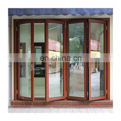 Exterior accordion folding door Folding glass balcony aluminium bi fold doors