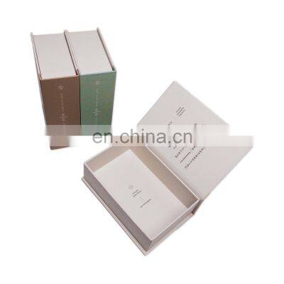 Promotion A5 Size Book Shape Empty Paper Hard Gift Box Wholesale Flavouring Cosmetic Paper Board Foldable Gifts Packaging