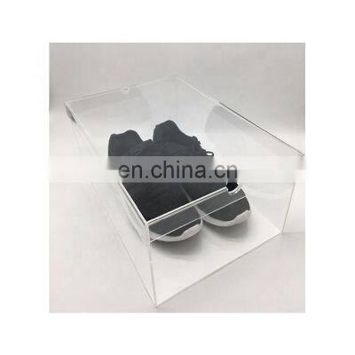 wholesale retail shop clear acrylic shoe display box