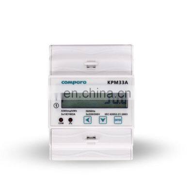 New Model Three Phase DIN 35mm Rail Mounted Smart Wifi Communication Power Meter KPM33A