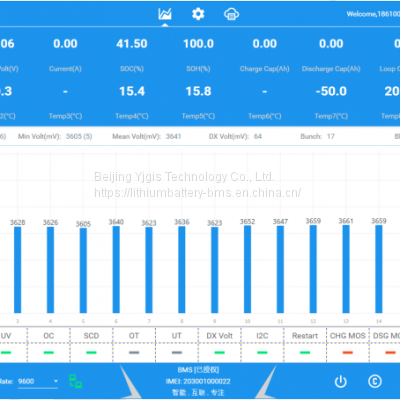 YTX 16S 50A 100A Smart Lithium Battery BMS With Bluetooh Uart/RS485 photo-4