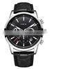Lige 9866 Casual Men Quartz Watches Chrono Water Resistant Reloj Fashion Leather Wrist Watches for Men