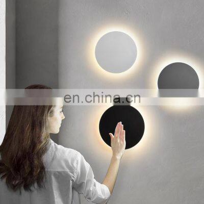 Ready To Ship Smart Round Hexagonal Touch Sensing Night Light applique murale Geometric Honeycomb White Led Wall Light