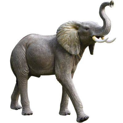 Elephant Large Sculpture Life Size Fiberglass Elephant Fiberglass Life Size Animal Statues