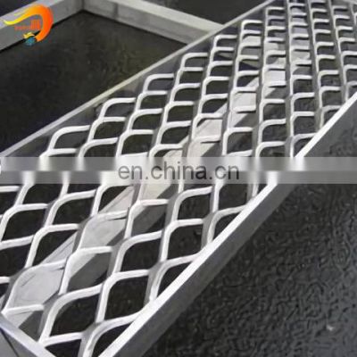 Outdoor metal stairs aluminum expanded metal mesh stairs