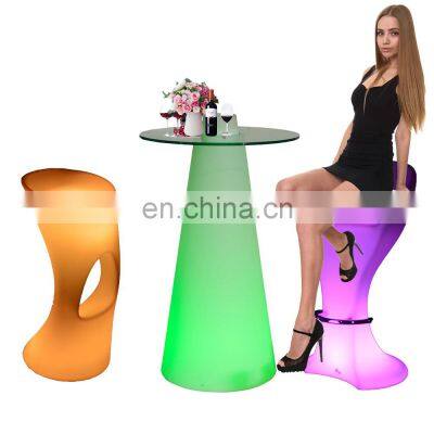 sofas para discotecas /Led Outdoor Rechargeable Modern Waterproof Commercial Bar Furniture Led Cocktail Table and Chair