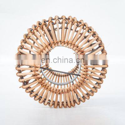 New Arrival Candle Holder Rattan Natural Lantern Wicker Candlestick Holder High Quality European Style Vietnam Supplier photo-5