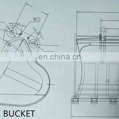 Excavator Bucket With Different Capacity and Drawings for Sale photo-2