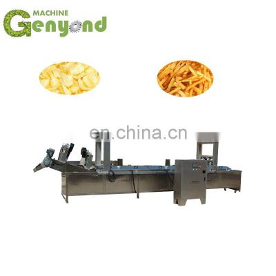 Full- automatic Fried Potato Chips Production Line / French Fries Making Machine / Frozen Fries Processing plant