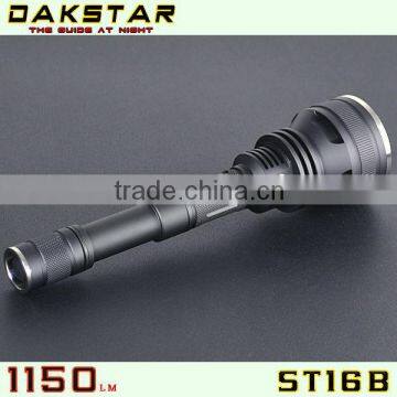 DAKSTAR NEW ST16B LED1150LM CREE XM-L U2 18650 Side Switch High Power Stepless Dimming Tactical Torch Light Long Distance