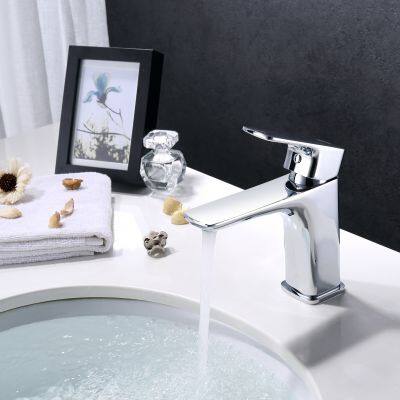 J Star Taps Manufacturer Rose Gold Chrome Bathroom Faucet Tap Single Handle Brass Wash Sink Basin Mixer photo-3