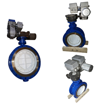 Intelligent Modulated Electric Motor Operated Hard Sealed Butterfly Valve