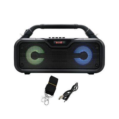 SING-E ZQS3203 Portable Outdoor Camping Stereo Home Led Colorful Light Wireless Music Mp3 Player Flashlight Speaker