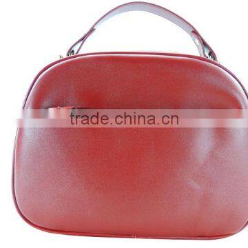 new style maroon pu leather ladies handbag