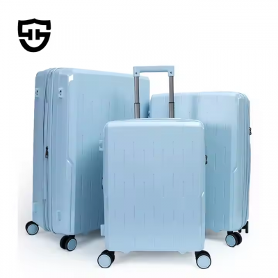 Luxury 20-24-28inch  PP trolley luggage sets with dry and wet seperation bag
