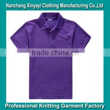 100% cotton plain short sleeve polo shirt /wholesale polo shirt China supplier