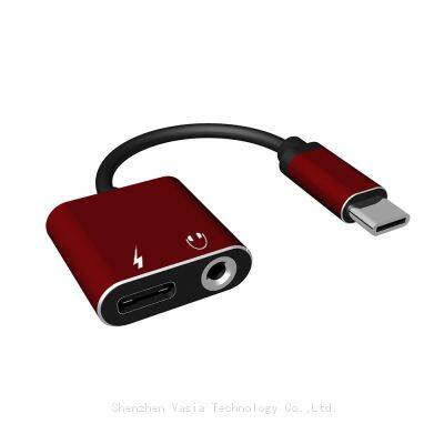 2-in-1 Audio Adapter USB C auf 3,5 mm Jack Type-C Ladekabel 3,5mm Aux-Kabel