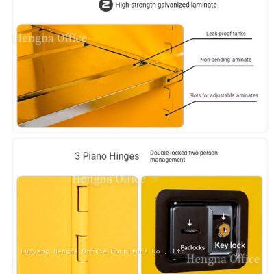 Flammable Liquid Storage Cabinet| for Chemical Plant| With Leak Proof Sump and Ventilation| Meeting Safety Standards photo-4