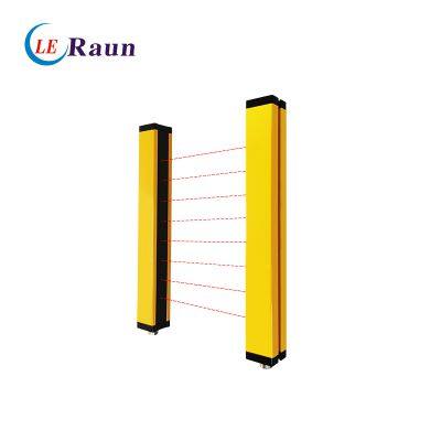 Universal Safety Protection Light Curtain Sensor 30 mm Detection IP 67 Waterproof DC 24V Through-Beam 6 Optical Axes Photoelectric