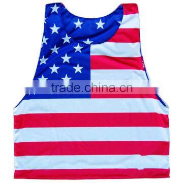 dye sublimated cool design reversible lacrosse pinnies