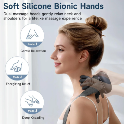 Portable Neck and Back Massager With Dual Bionic Massage Heads MH-BY058 photo-2