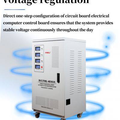 Three Phase 380V 40KVA Automatic Analog Pointer Voltage Stabilizer With Overload Protection photo-5