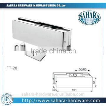 FT-20 high quality gaoyao glass door fiitings upper clamps stainless steel hinge