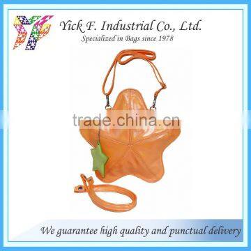 Star Shape Shiny PU Fashion Handbag for Teen
