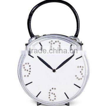 2015 Alarm Clock Bags Handbag , pu Handbag,lady Leather Handbag photo-2