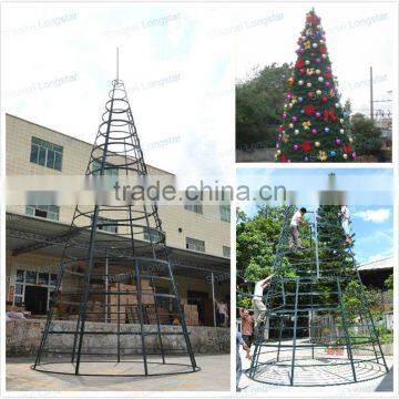 10M Giant Antirust Christmas Tree Frame For Outdoor