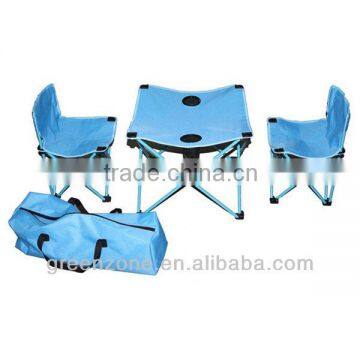 Blue Folding Camping Table and Chair small folding camping tables