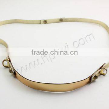 Wholesale fashion style gold PU belt