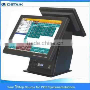 DTK-POS1508 OEM Accepted Touch Screen Dual Screen POS Terminal 15 Inch