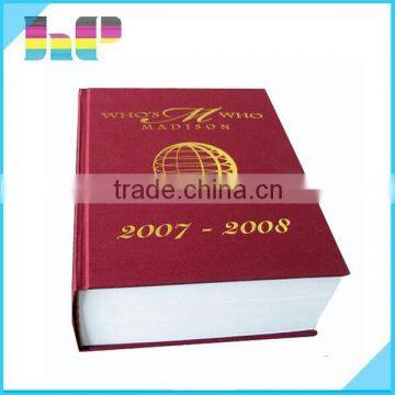 Hardcover book printing Dictionary Printing Factory in Shenzhen