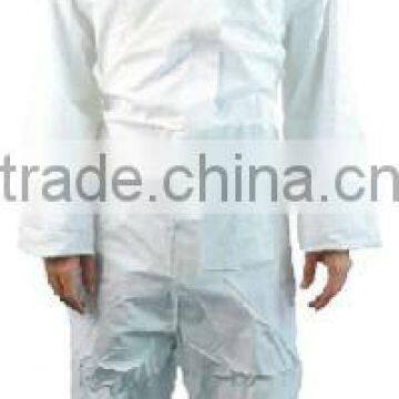 Adult Disposable PE+PP Coverall without hood and boot