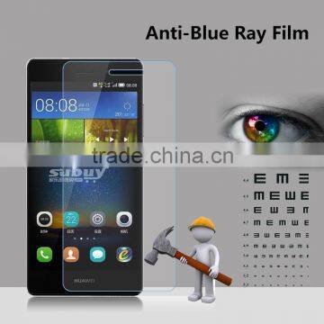 Anti blue ray screen protector film for Huawei P8 Anti shock screen cover