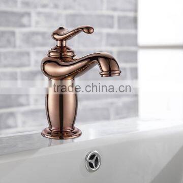 Classic Bamboo Shape Rose Golden Brass Faucet BNF032BH photo-4