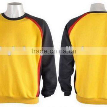 custom high quality polyester cotton crew neck men sublimation all over print crewneck sweatshirt wholesale