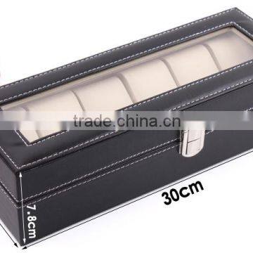 C34 ANPHY 6 Pcs Watch Box High Grade Leather Flannelette Display Case photo-2