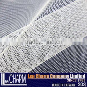 Taiwan 100 Polyester 30D Hexagon Soft White Tulle Net Fabric photo-5
