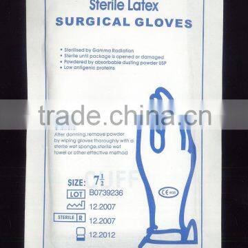 medical sterile latex surgical gloves