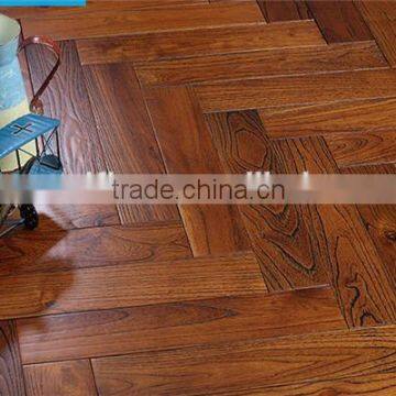 herringbone teak parquet flooring