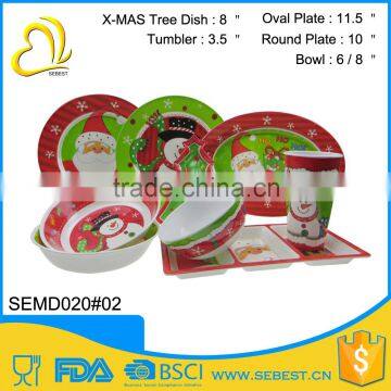 wholesale custom unique design cheap christmas dinnerware