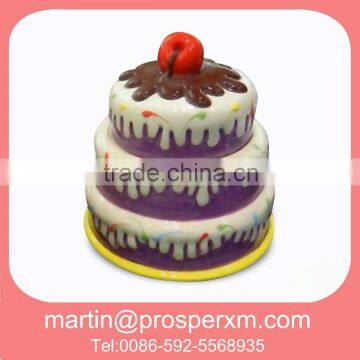 Hot sale ceramic canister cake design